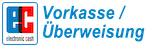 Vorkasse-Überweisung